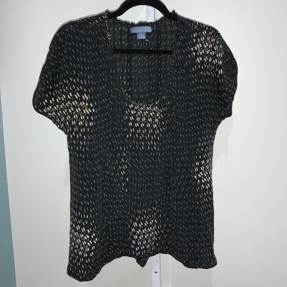 Lil 100% Silk Short Sleeve Top